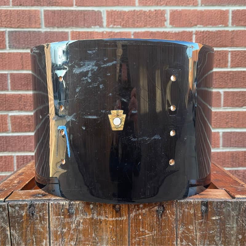 1960s Ludwig 9x13 Pre-Serial Super Classic Tom Drum Shell Black image 1