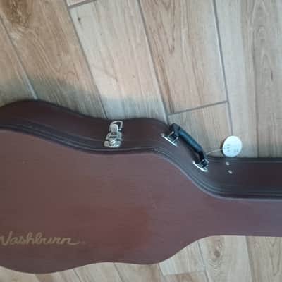 1999 Washburn   D-10Q Dreadnough - Quilted Sunburst image 11