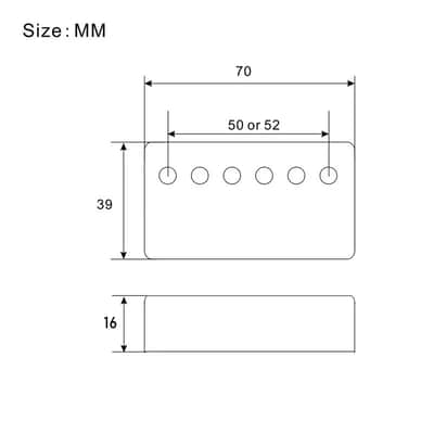 Bridge Humbucker Pickup Cover Neck Pickups Frame image 4