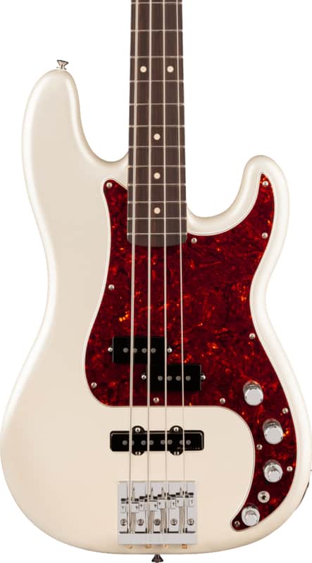 Fender Player II Modified Active Precision Bass 4-String Bass Guitar, Rosewood Fingerboard, Olympic Pearl image 1