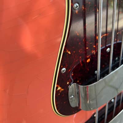 Hollowtone Coral Pink Jazz Bass image 13