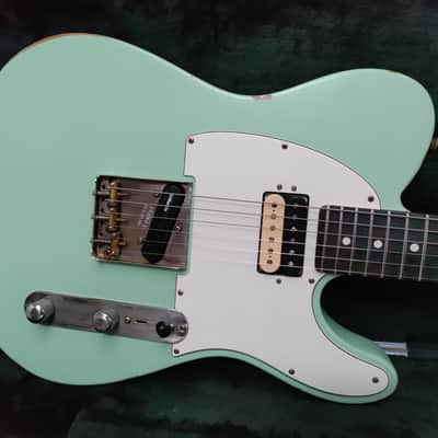 2021 Fender American Performer Telecaster Satin Surf Green RELIC w/GIGBAG image 2