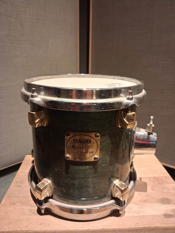 Yamaha Maple Custom 8"x 8" Tom Black Maple Transparent image 1