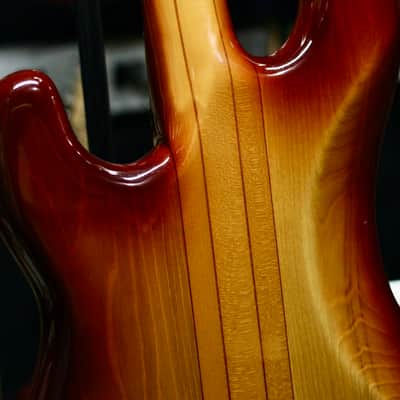 Fernandes FPM-70 Neck-Through Precision Bass; Burst; Amazing woods! image 7