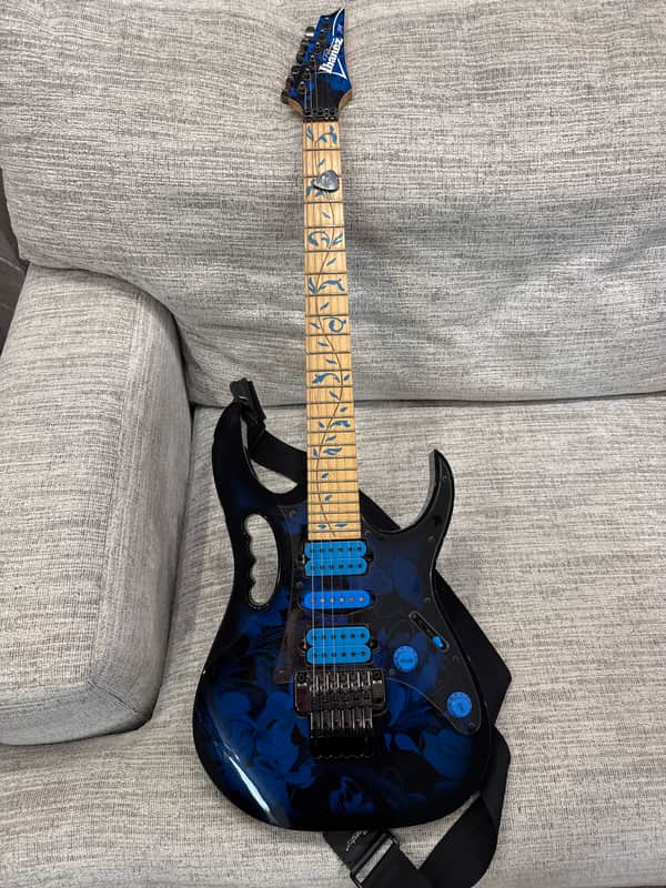 Ibanez JEM77-BFP Steve Vai Signature Blue Floral Pattern | Reverb