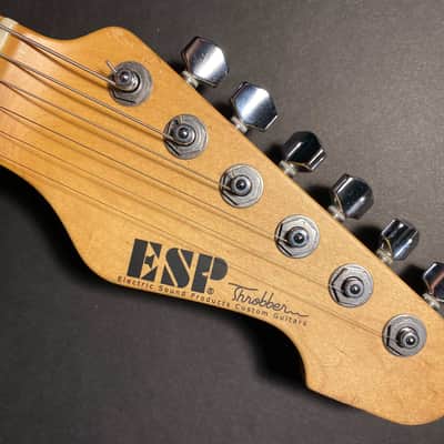 ESP Custom Shop Throbber made in Japan, semi acoustic Telecaster type guitar light Fiesta Red image 3