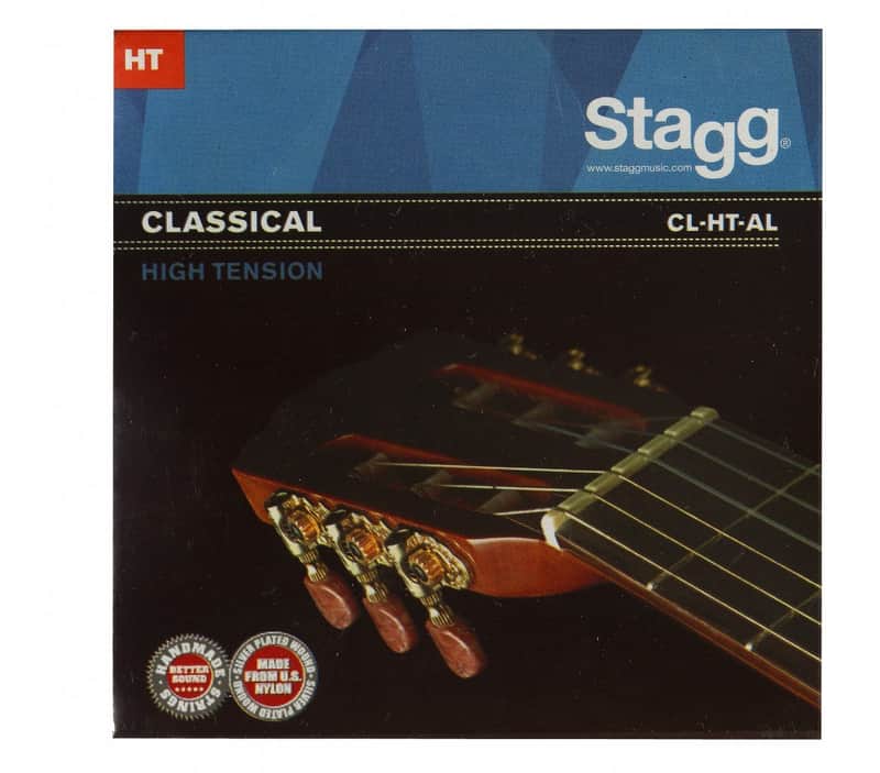 Stagg CL-HT-AL Nylon and Silver Plated Wound Set of Strings for Classical Guitar image 1