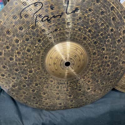 Tris Imboden's, Chicago, Paiste - 14" Signature Dark Energy, Mark 1 Hi Hats Pair, 950g,1406g 2000s image 3