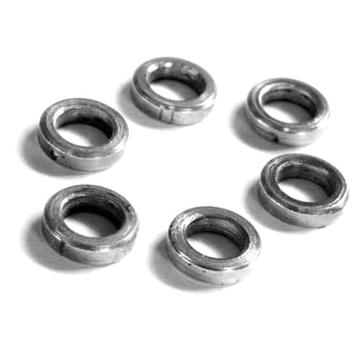 Six Camco Tension (Tuning) Rods for Tuxedo Bass Drum with Original Chubby Washers - 1960s / INSPECTED & TESTED image 4