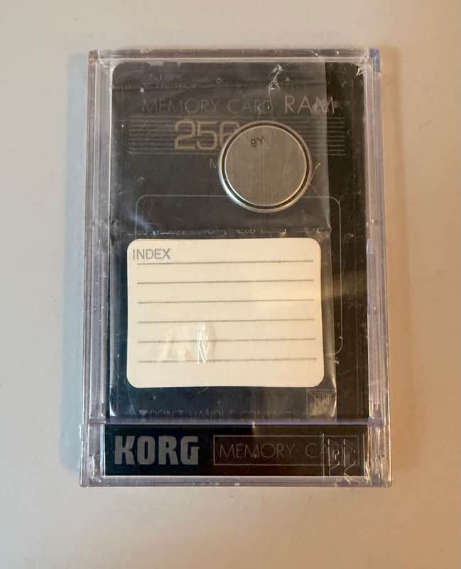 [FACTORY SEALED] KORG MCR-03 RAM Data Card 256K - For M1 / Wavestation - NOS Mint! image 1