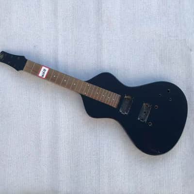 Black Hawaiian Slide Electric Guitar Semi Finished Kit, 22 Frets image 2