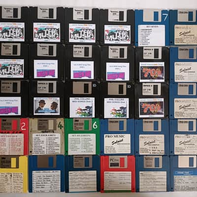 Midi Song Files - Retro Midi Songs Files Floppy Disk Collection image 1