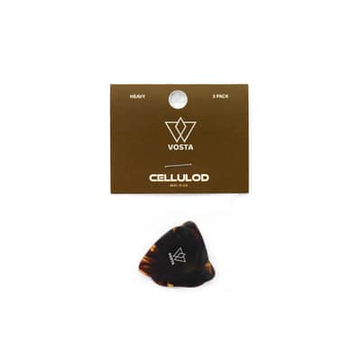 Vosta Heavy Celluloid Tortoise Picks - 3 Pack image 2