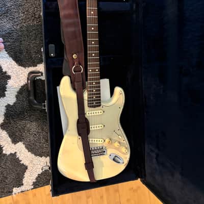 Mario Martin Stratocaster Style 2017 - Relic’d Olympic White image 7