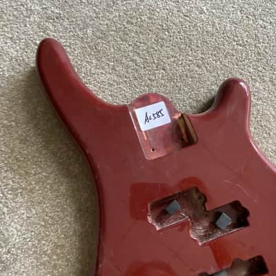 Glossy Red 4 String Precision P Bass Style Body image 3