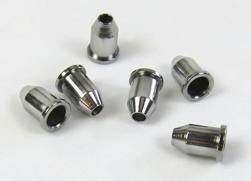 Ferrules Chrome Set of Six String Thru DragonMountain Free USA Shipping image 1