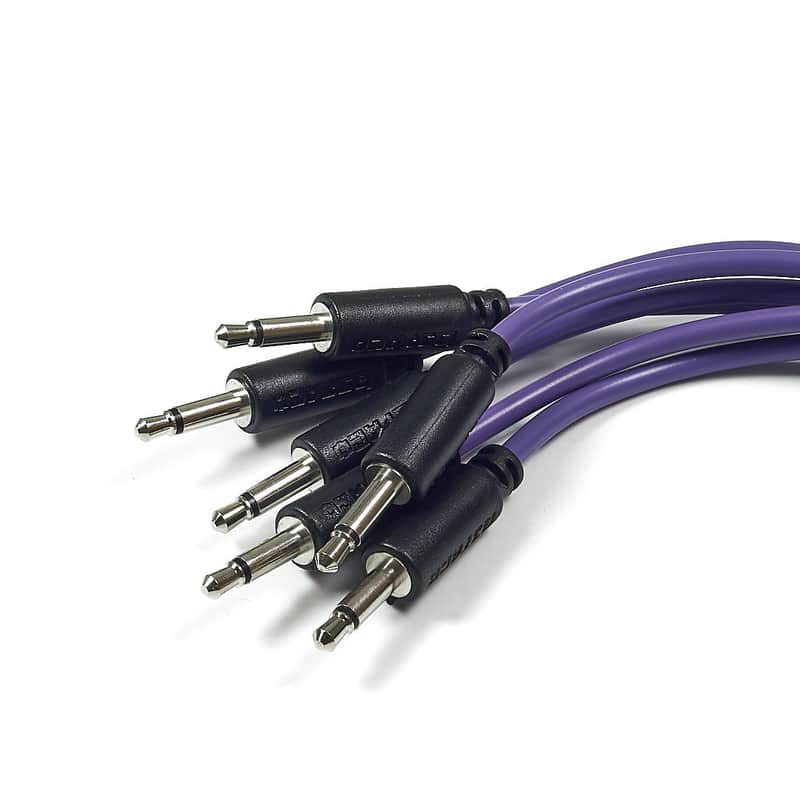 Befaco Patch Cables 7cm, Purple (pack of 6) image 1
