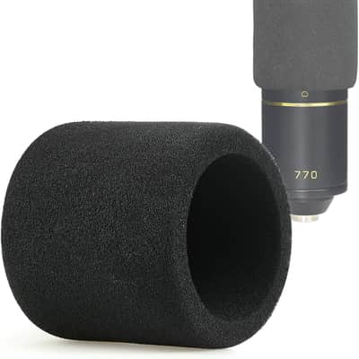 Foam Mic Windscreen, Pop Filter Wind Cover fits MXL 770 MXL 990 Condenser Cardioid Microphone image 1