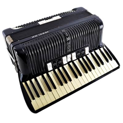 Vintage Top German Made LMM Accordion Hohner Verdi III M - 120 bass, 12 switches + Original Hard Case & Straps image 6