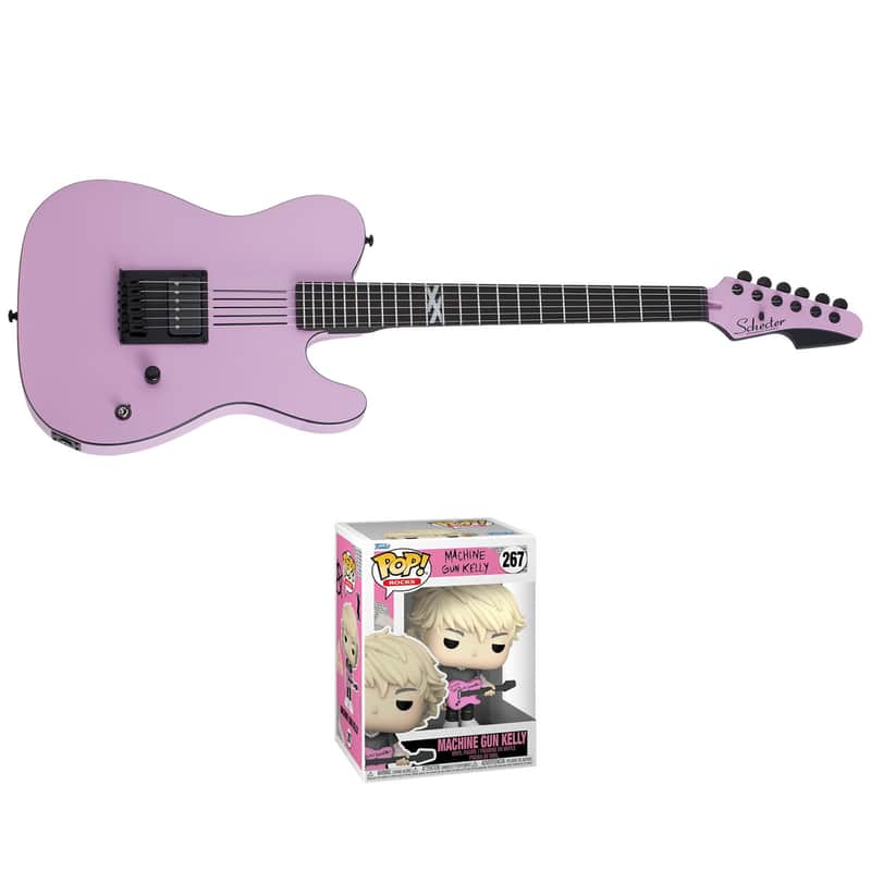 Schecter Machine Gun Kelly PT Electric Guitar Hot Pink PT-MGK-HP Tickets To My Downfall PT Brand New - Free Funko Pop Rock Figure image 1