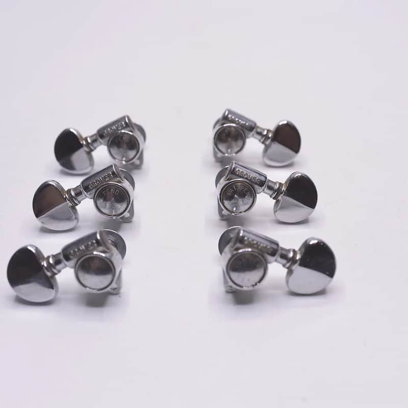 1960-1964 Grover Milk Bottle Rotomatic Tuners Chrome