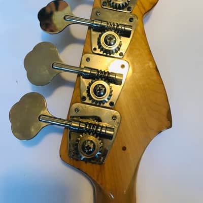 1972 Fender Jazz Bass Lefty Maple Neck Black Blocks ! 100% Original RARE! image 3