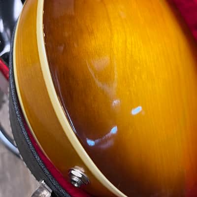 Harmony H-35 “Batwing” Electric Acoustic Mandolin 1972 - Sunburst image 22