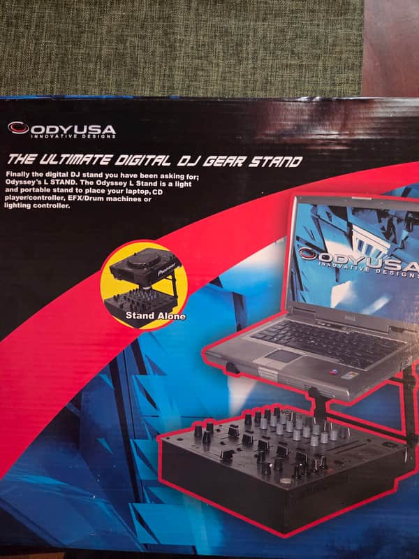 Odyssey L-Stand-S Standalone Tabletop Laptop Stand 2010s - Black image 1
