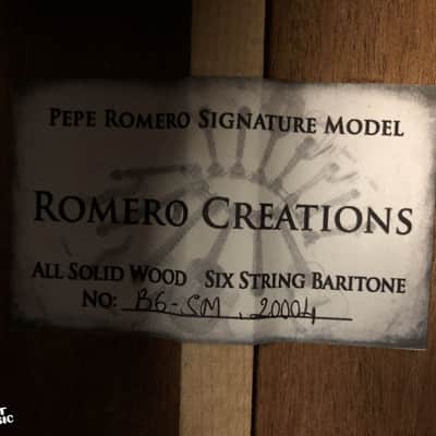 Romero Creations B6-SM Nylon-String Baritone Guitalele Guitar/Ukulele w/ Gig Bag image 11
