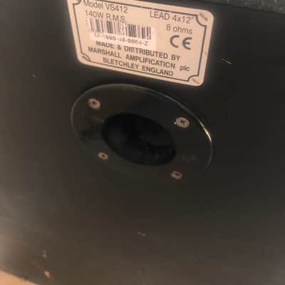 Marshall Amplifier Cab 120 Watt 4 x 12 speakers Model: VS412  Black image 7