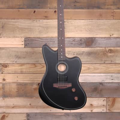 Fender Acoustasonic Standard Jazzmaster Acoustic/Electric Guitar Black image 4