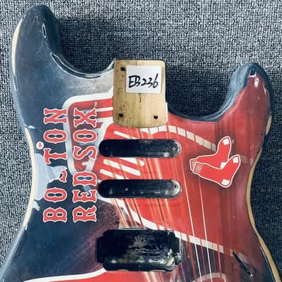 SSH Basswood Bostom Red Sox Custom Guitar Body image 3