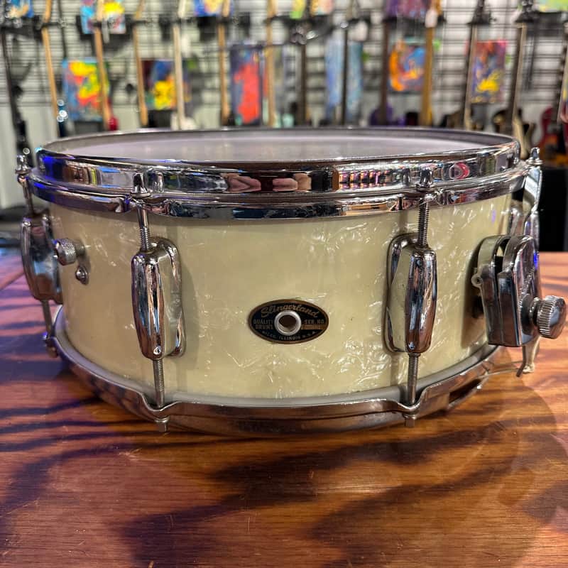 Slingerland Radio King 5.5x14" 8-Lug Solid Maple Snare Drum White Marine Pearl Swirl? image 1