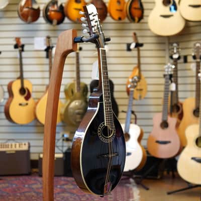 Eastman MD404-BK Oval Hole A-Style Mandolin Black w/Hard Case image 5
