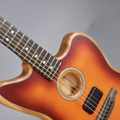 FENDER AMERICAN ACOUSTASONIC JAZZMASTER TOBACCO SUNBURST image 3