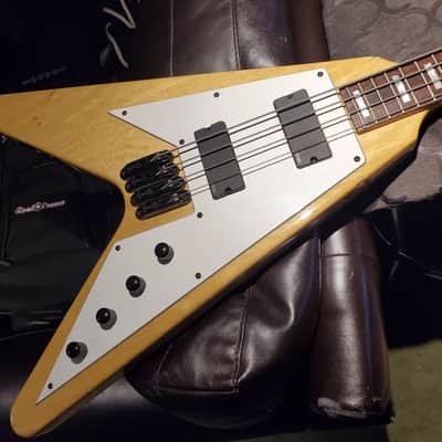 Washburn USA CS V Bass 90s - Gloss Korina image 1