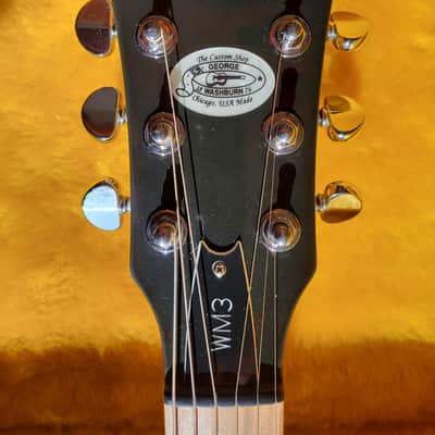 Washburn USA Custom Shop WM3 2000's - Blue / Woodgrain image 3