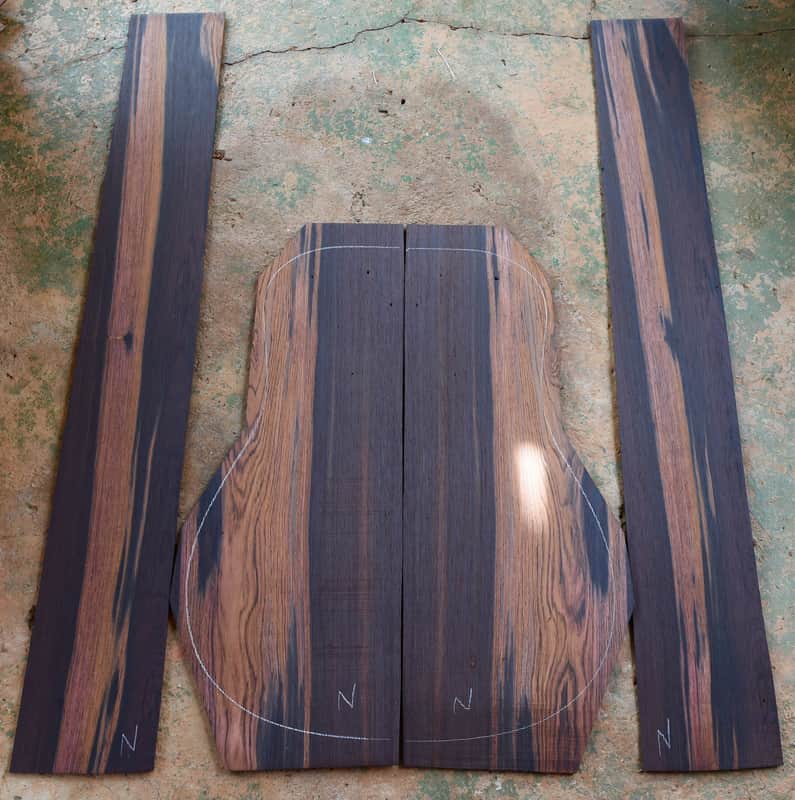 Brazilian Rosewood  Acoustic Guitar Set image 1