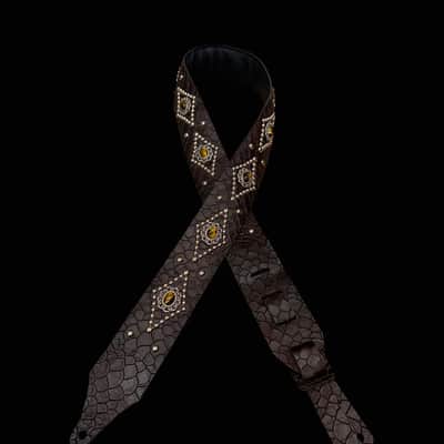 Carlino Chocolate scale leather tiger eye strap 2026 - Chocolate scale leather image 3