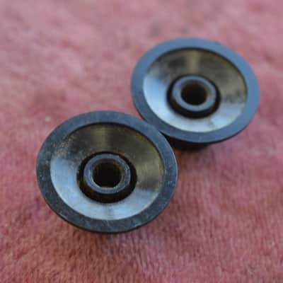 Vintage 1968 Gibson Witchhat Knobs Witch Hat Black Gold Inserts Les Paul Custom! image 5