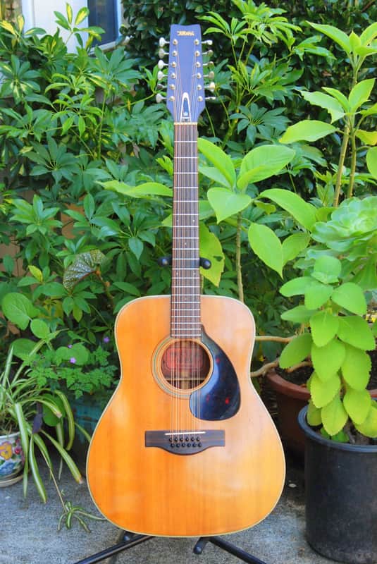 Yamaha Red Label 12 String 1970's Natural image 1