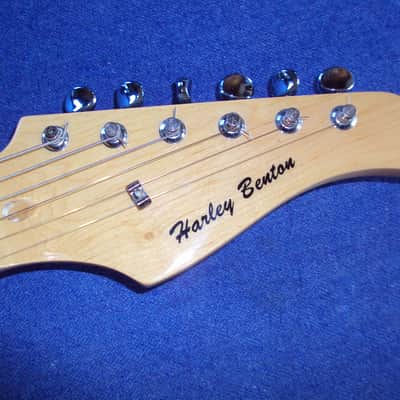 Scalloped Harley Benton ST redburst used HSS playing ala Yngwie,Ritchie&Co! image 5