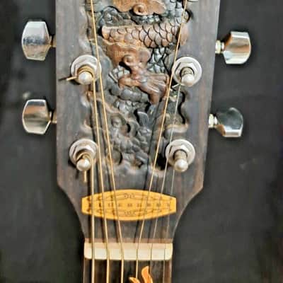 Acoustic Guitar Grand Concert, Handmade by Blueberry Dragon Motif image 8
