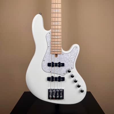 Cort Elrick NJS4 WHT - White Gloss - Bartolini Preamp & Hipshot Hardware image 1