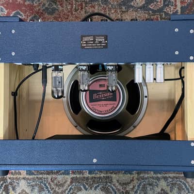 Benson Amps Monarch Reverb Plus 1x12 Combo Amplifier Blue Tolex Wheat Grill image 3