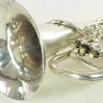Besson New Standard Compensating Euphonium SILVER NICE! image 9
