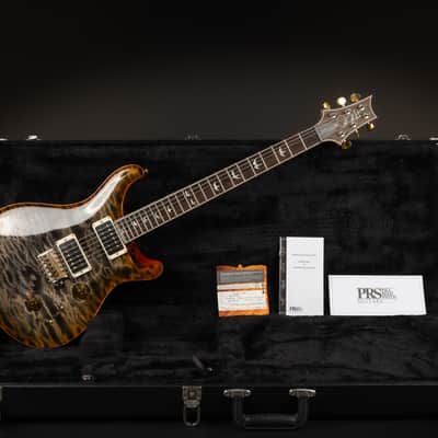 2015 PRS 30th Anniversary Wood Library Custom 24 Quilt 10-Top - Burnt Maple Leaf | USA Limited Edition Satin Flame Maple Neck Ziricote Fretboard 3.4kg | Coa OHSC image 2
