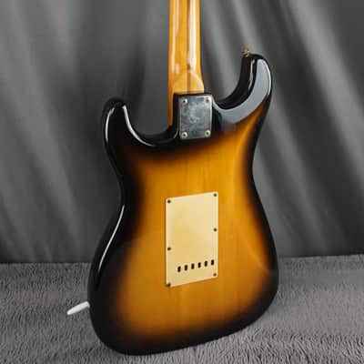 1987 MIJ Squier Stratocaster Fujigen E-Series Sunburst w/ ESP Rail Pickup & Fender Case image 3