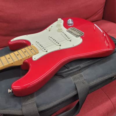 Fender California Stratocaster with Maple Fretboard with Gigbag 1997 - Candy Apple Red image 6