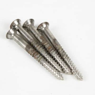 Original 1953 Fender Precision Bass Neck Plate Screws | Vintage Pre-CBS P-Bass Hardware 1950s USA image 3